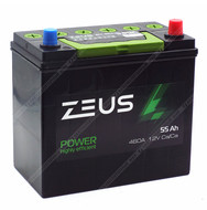 Аккумулятор ZEUS POWER Asia 65B24L 55 Ач о.п.